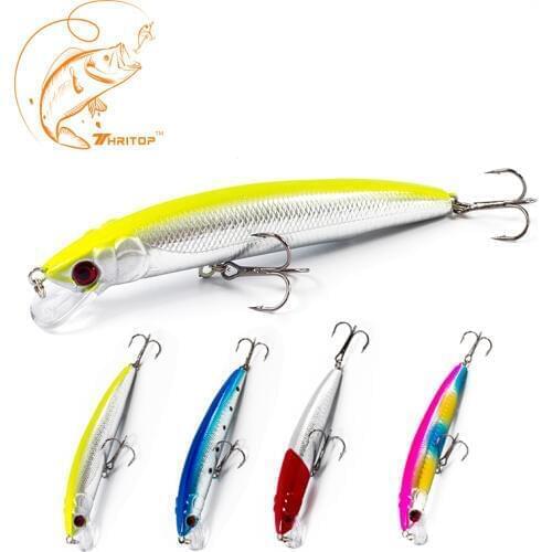 Thritop New Fishing Accessories Hard Bait 11.5cm 18g Professional Minnow Bait TP017 4 Different Colors for Choose Fishing Lure