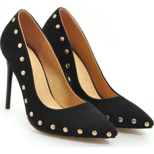 Big SizeHigh heeled single shoes with fashionable decoration ladies high heels women shoes woman pumps