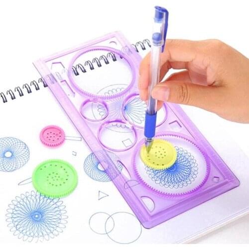 Universal Ruler Set Educational Toy For Children Multi-function Ruler Childrens Painting Set Puzzle Toy For Kids