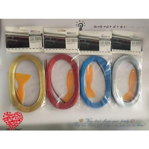 Universal Car Interior Decoration Strip Moulding Trim For jeep renegade 2019 vw gol toyota corolla civic 2017 mini cooper vw fox