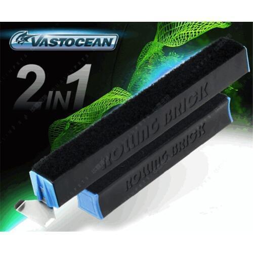 Vastocean Strong magnetic force Flip rub Fish tank brush With scraper Glass wipe Duplex cleaning Algae cutter Magnetic brush