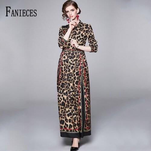 Fashion Runway Dress 2021 New Spring autumn Woman Clothes Elegant Lady Full Sleeve Floral Printing Long Boho Beach Dresses