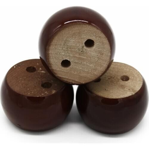 10pcs/lot) Buns Dark Brown Wood Legs Sofa/Couch/Ottoman /TV Stand Round Furniture Legs