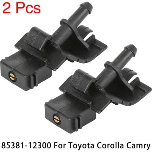 2pcs 85381-12300 Car Front Windshield Washer Nozzle Jet Spray For Toyota Corolla Camry Washer Outlet Wiper Nozzle