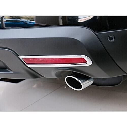 2 Pcs Tail Rear Fog Light Lamp Cover Trim ABS Chrome For Ford Explorer 2011-2015