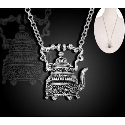 2020 Fashion Jewelry New Chain Gothic Flagon Pendant Necklace Collier Ras Du Cou Vintage Long Choker Necklaces For Women