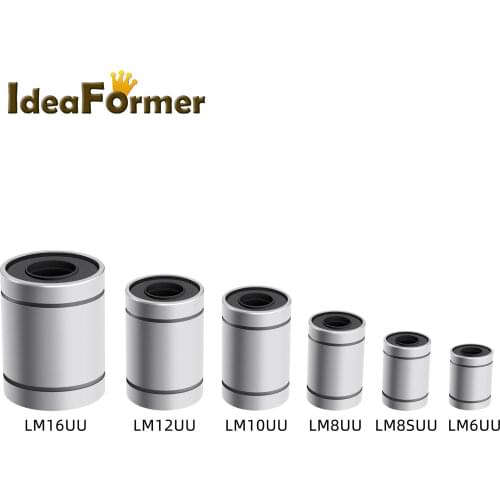 4/10Pcs LM6UU LM8SUU LM8UU LM10UU LM12UU LM16UU Linear Bushing CNC Linear Bearings for 3D Printer Rods Linear Rail Shaft Parts