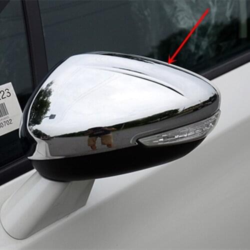 Car Stying Fit For Peugeot 508 2014-2018 Door Side Wing Mirror Chrome Cover Rear View Cap auto Accessories Free Shipping 2PCS