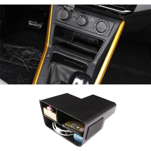 Car Central Console Storage Box Car Glove Box Storage box Console Tidying Box For VW Volkswagen POLO Plus 2018-19 Auto Accessory