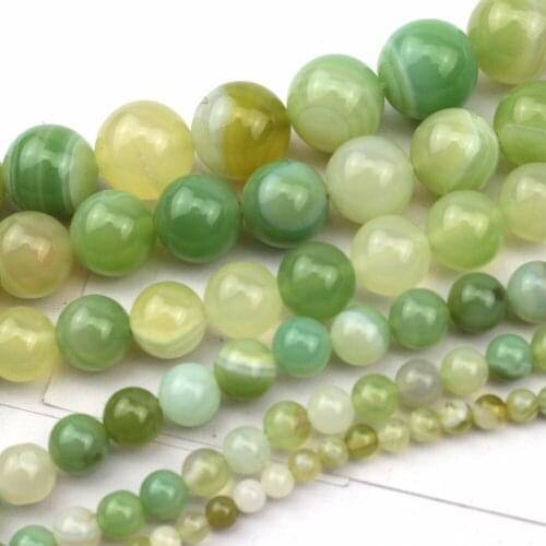 Natural green sardonyx/ agates beads natural stone beads DIY spacer beads for jewelry making strand 15"