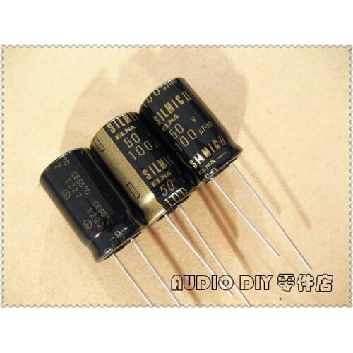 ELECYINGFO ELNA Black Gold SILMIC II Generation 100uF 50V100uf Audio Electrolytic Capacitor