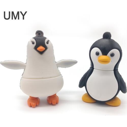 Pendrive Lovely penguin animals usb flash drive full capacity 4GB 8GB 16GB 32GB memory stick pen drive memoria cle usb cartoon