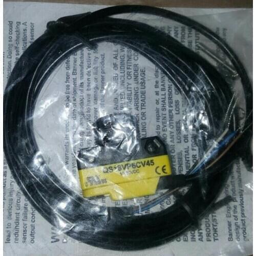 QS18VP6CV45 QS18 Photoelectric Sensor,Convergent,VISIBLE RED,Range 43 mm,PNP,Potentiometer 61648