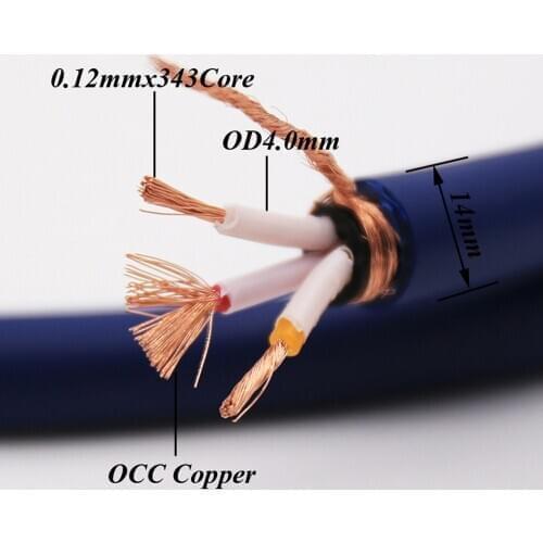 Hi-end FP-3TS20 OCC Copper power cable ,sold per meter hifi power cable, End AC Power Cable