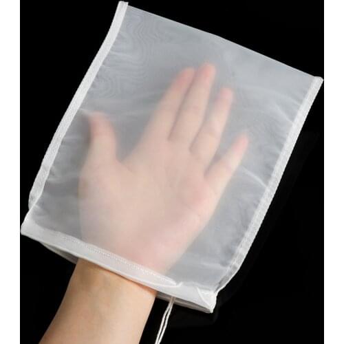 200Mesh Nut Milk Bag Multi-size Nylon Fine Mesh Reusable Almond Milk Bag Strainer Fine Mesh Nylon Cheesecloth Cold Brew