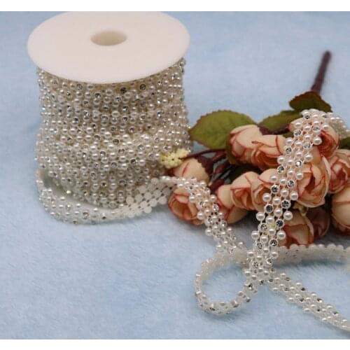 Multi-line Plastic Beaded Lace Barcode DIY Hat Headwear Bag Belt Shiny Decoration Ribbon Photo Frame Christmas Tree Ornaments