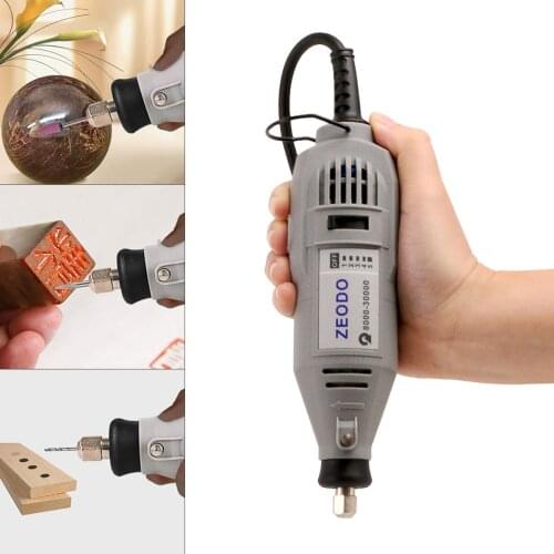 Powerful Electric Grinder DIY Tool Drill Hole Plug Tools Variable Speed for Wood Carving Stone Carving Milling Jewellery Agate
