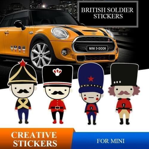 1pcs Car Window Sticker British Guards Logo Sticker badge Decals Car Styling For BMW MINI Cooper Clubman Countryman Accessories
