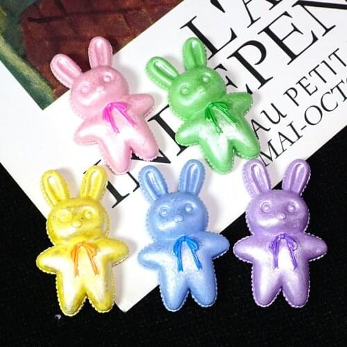 New 2021 Kawaii Cartoon Balloon Rabbit Flatback Cabochon Resin Decoration Crafts Scrapbooking DIY Hair Bows Center Accessories