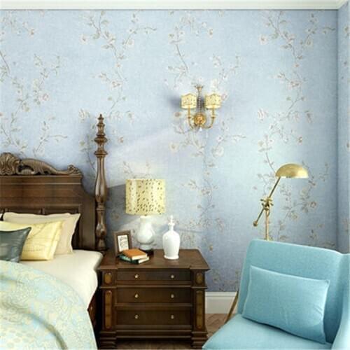 Beibehang wall paper American Pastoral Wallpapers Bedroom 3D Retro Wallpapers Living Room TV Background Nonwovens AB Wallpapers