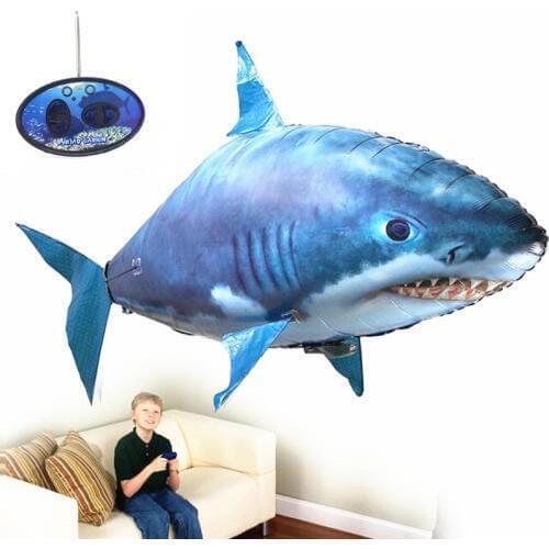 Wholesale - Air flying fish shaped Aluminum balloon in high quality;configuration remote control Birthday gift/novelty to marry