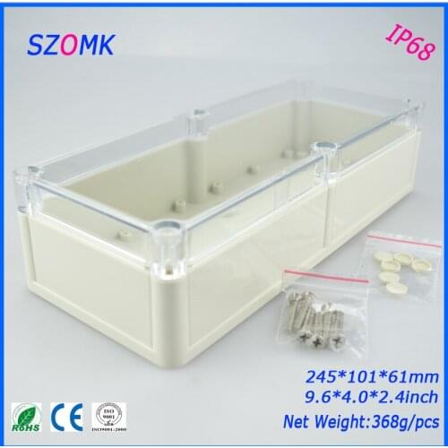 Plastic box abs plastic enclosure (4 pcs)245*101*61mm plastic case junction housing brand box plastic enclosure for electronics