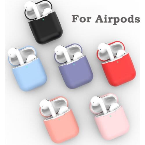 Silicone Case Protective Cover for Apple AirPods TPU Bluetooth Earphone Soft Silicone Cover for Air Pods 2 Cases Gen 1 2 Earpod