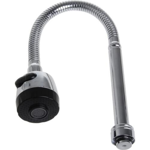 Kitchen Bar Faucet Hose Double Hole Water Zinc Alloy Replacement Tap 48cm