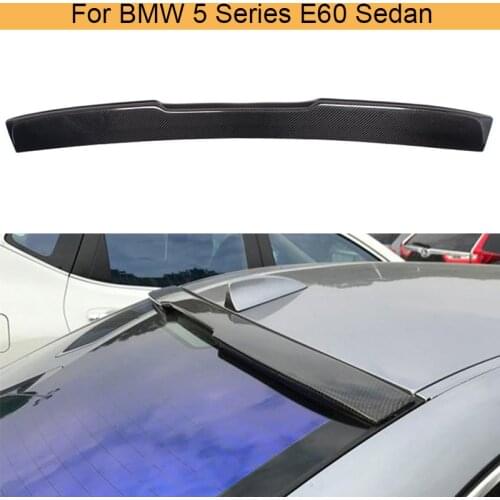 For 5 Series Carbon Fiber Car Roof boot lip Spoiler For BMW E60 Sedan 4 Door 525i 530i 2004 - 2010