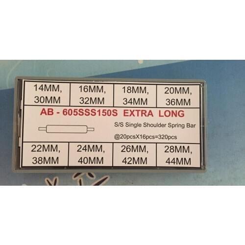 Free Shipping Watch Repair Parts Stainless Steel Single Shoulder Thin Spring Bar In Extra Large Sizes