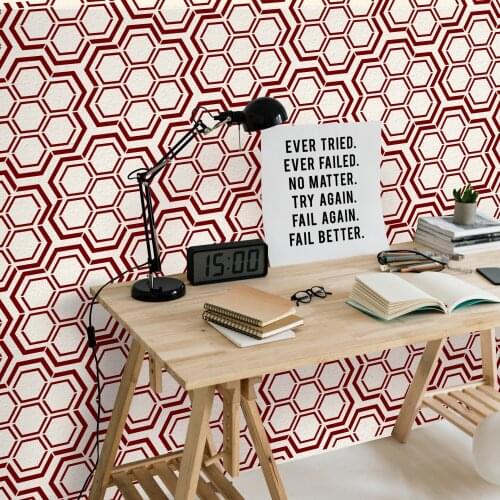 Hexagonal Pattern Stencil Painting Template 30x30 Cm, Walls, Tiles, furniture For Easy and Practical Pattern Application