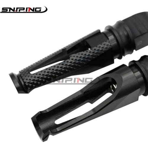 Universal Footrests For KAWASAKI ZX6R 636 ZX9R ZX10R ZX12R ZX14R ZZR1400 ZRX1200 Z900RS Motorcycle Accessories Rear Foot Pegs