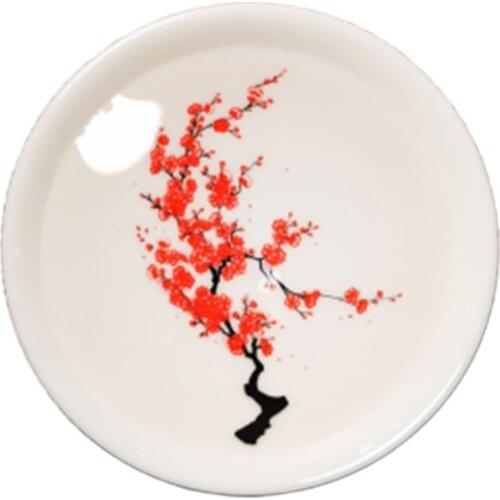 Magic Sakura Cherry Blossom Sake Cup Color Changing with Ice/Hot Water Ceramic Cup for Restaurant Household TS1