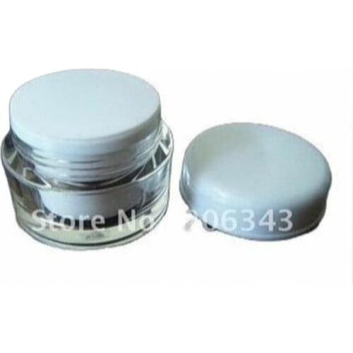 5g white round cream jar for art nail/eye cream/serum/gel/essence/moisturizer/sample plastic jar cosmetic packing