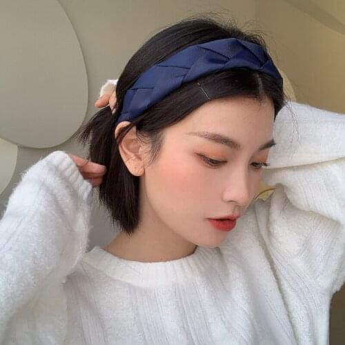 Woman Fashion Ribbon headband hairbands accessories for girls Headdress Ponytail korean female makeup scrunchies hair hoops 2021