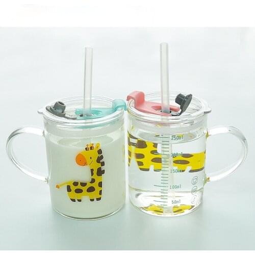 1pcs Childrens Water Cup Can Be Heated Can Be Used for Drinking Milk Hot Water Etc Cute Cartoon Deer Creative Sippy Cup