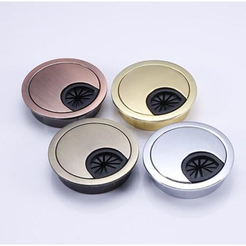 Desk Cable Hole Cover Zinc Alloy Base Table Wire Outlet Port Computer Grommet Surface Line Box Accessories чехол для прокладок