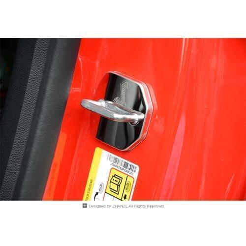 Fit for FORD MUSTANG Stainless steel door lock cover automobile door lock protective cover decorative interior