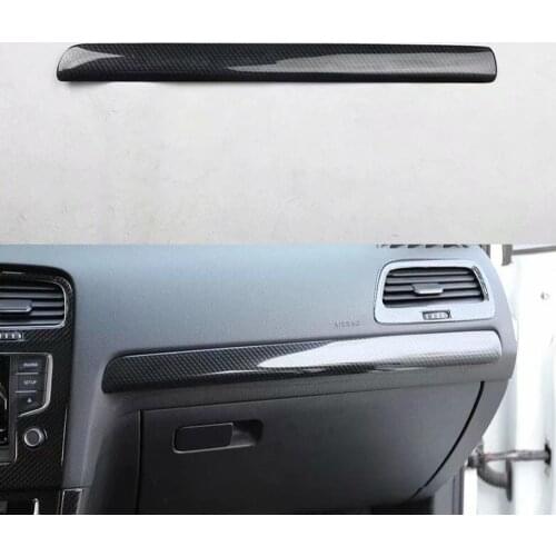 Car Dashboard Passenger Seat Decoration Strip Trim Styling For Volkswagen Golf 7 2014-2018 Left Hand Drive Car Accessory