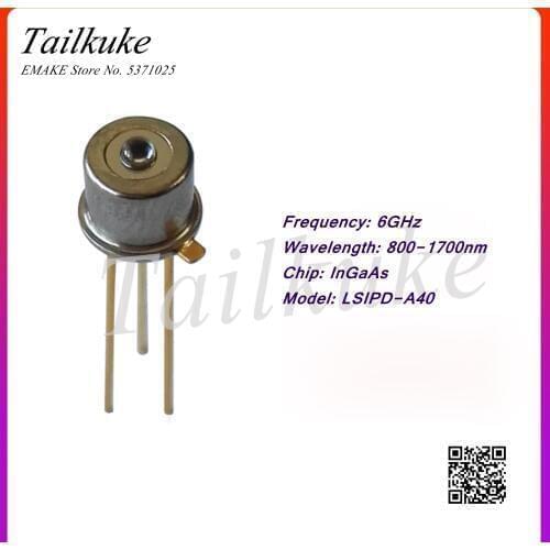 800-1700nm 6GHZ InGaAs PIN Photodetector Diode Fiber Coupling
