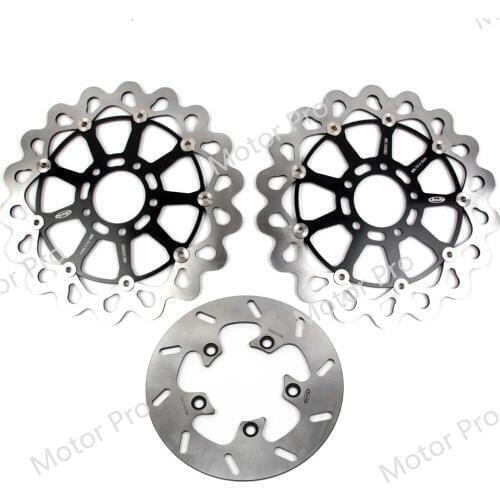 GSXR600 1997 - 2003 For Suzuki GSXR GSX R GSX-R 600 Front Rear Brake Disc Disk Rotor Kits 1998 1999 2000 2001 2002 750 1000 GOLD