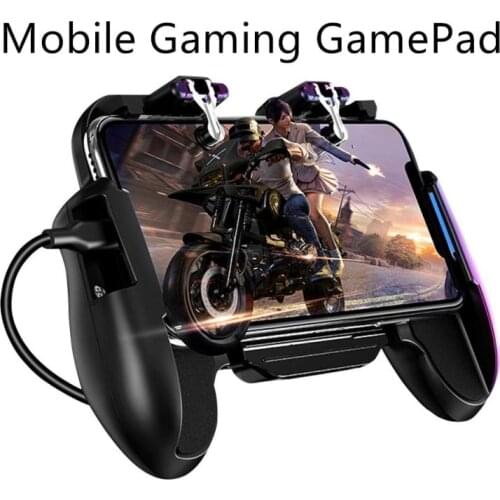 Mobile Gaming GamePad Cooler Cooling Fan Fire PUBG Mobile Joystick L1 R1 Gamepads Game Controller For IPhone Android Gaming