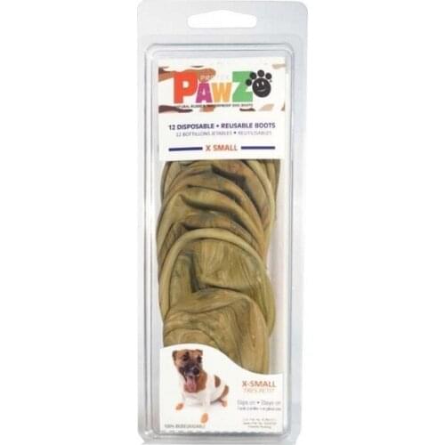 Pawz X Small Small Breed Dog Footwear Cover 12 Pcs Camouflage 477797278
