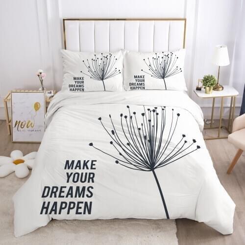 3D Bedding Set Europe Full Duvet Cover Set 2-3PCS Blanket Case Pillowcases Nordic Bed Set Customize any size design