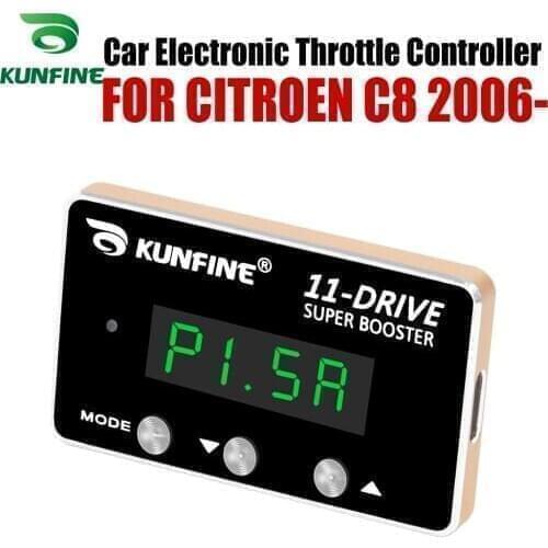 KUNFINE Car Electronic Throttle Controller Racing Accelerator Potent Booster For CITROEN C8 2006-After Tuning Parts