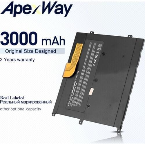 ApexWay 10.8V 3000mAh Li-polymer Laptop Battery 0NTG4J 0PRW6G For DELL Vostro V13 V13Z V130 V1300 0449TX PRW6G T1G6P