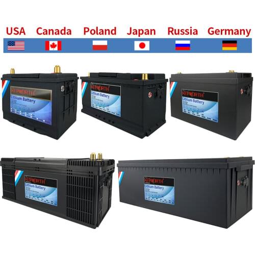 12V 24V 48V 60V LiFePO4 Lithium Iron Phosphate Battery With BMS 40 80 100 120 240 320Ah For Golf Cart EV RV Solar Energy Storage