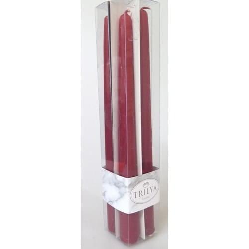 Missi 4lü Burgundy Candlestick Candle Set
