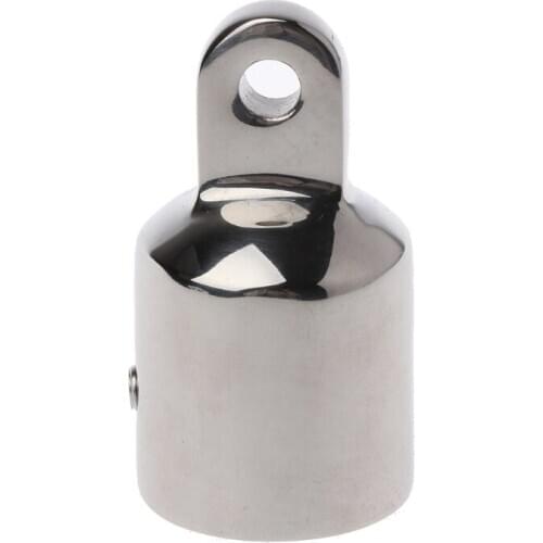 Stainless Steel Bimini Top Eye End Cap For 0.98'' Pipe Marine Boat Yacht Q9QD