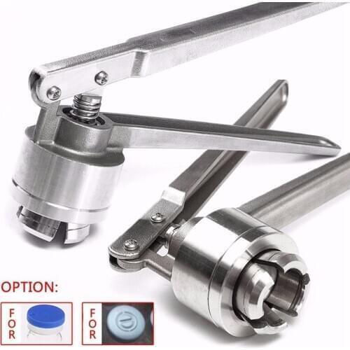 Stainless Steel Manual Vial Crimper Hand Sealing Machine for Crimping 20Mm Flip Off Caps for Aluminum